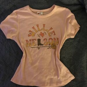 Size XS-S American eagle, Shein, willie Nelson band tee.